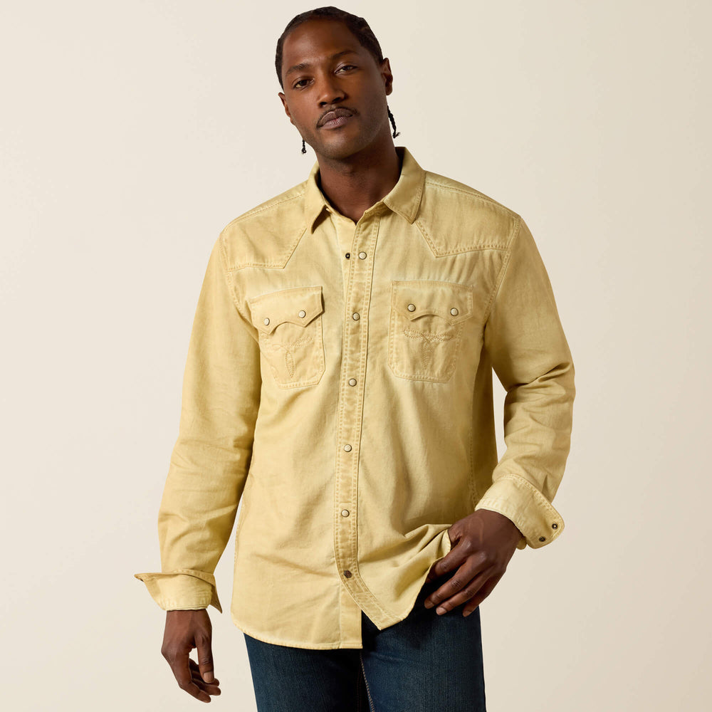 Ariat Retro Hartigan Fitted Snap Shirt On Sale