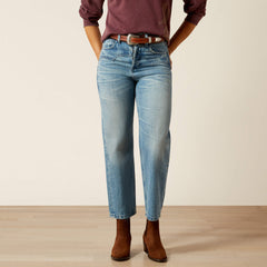 Ariat Ultra High Rise Cheyenne Yoke Tomboy Straight Leg Jean On Sale