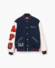 Marc Jacobs The A.P.C. X Marc Jacobs Varsity Jacket Dark Navy/White
