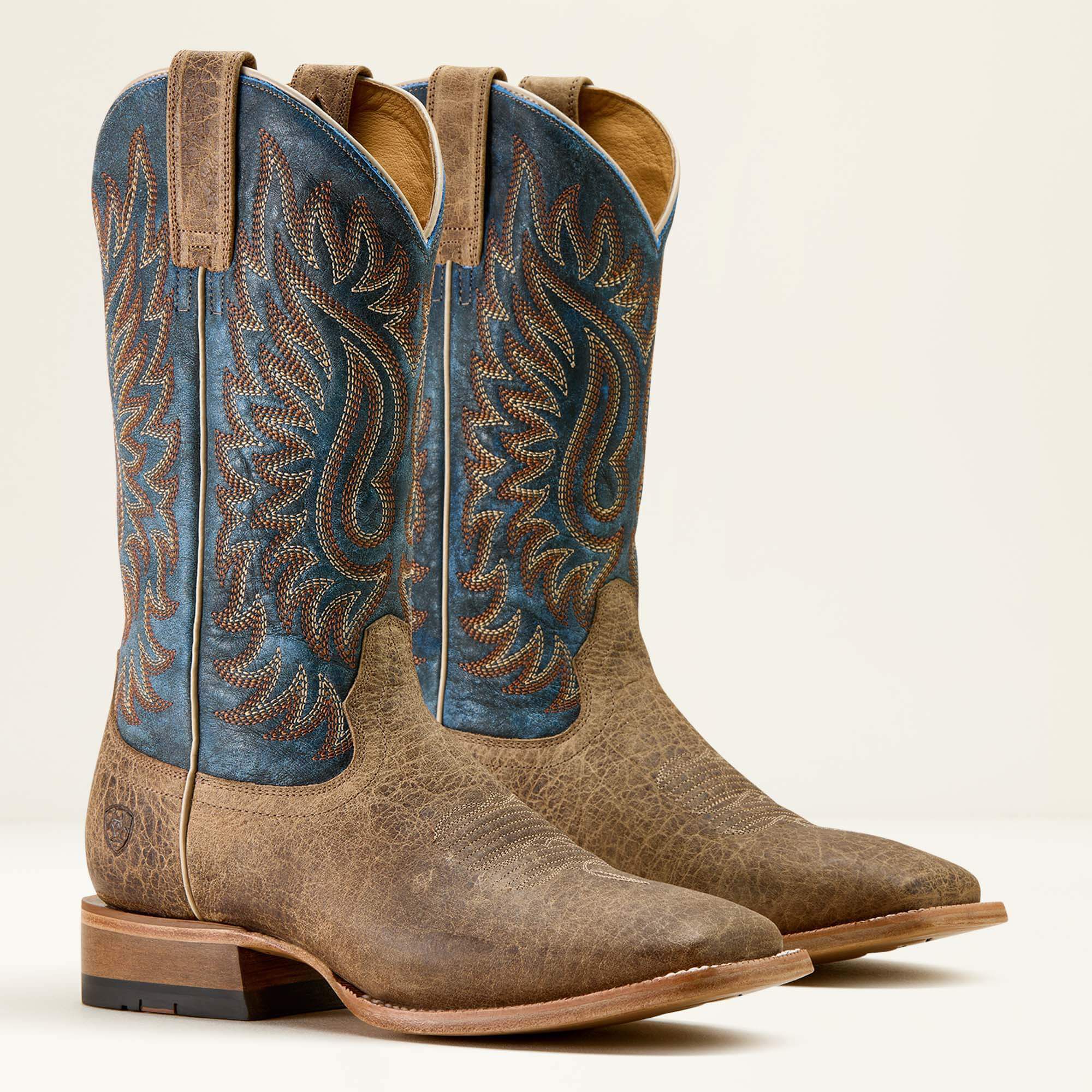 Ariat Gold Point Wide Square Toe Cowboy Boot For Sale