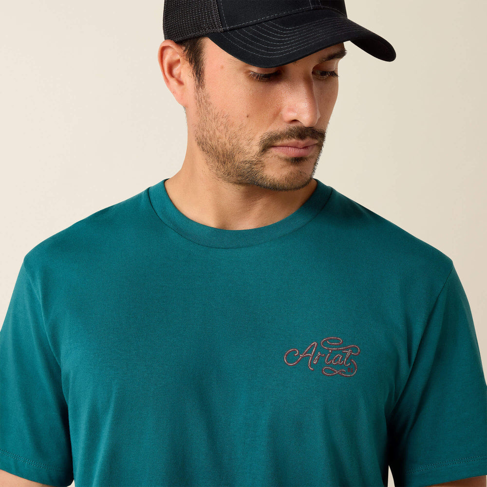 Ariat Ariat Cattle Skull Freedom Classic Fit T-Shirt For Sale