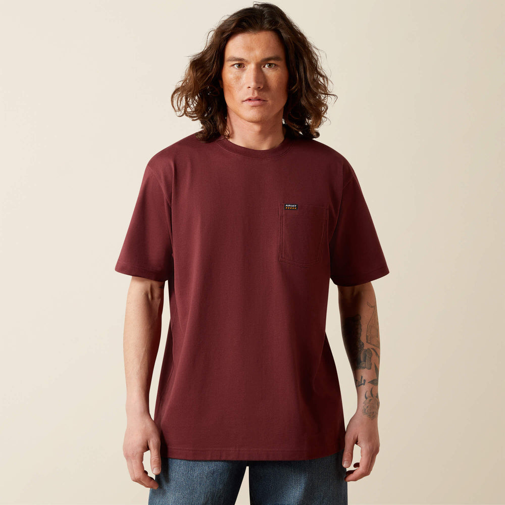 Ariat Rebar Cotton Strong Standard Pocket T-Shirt Sale