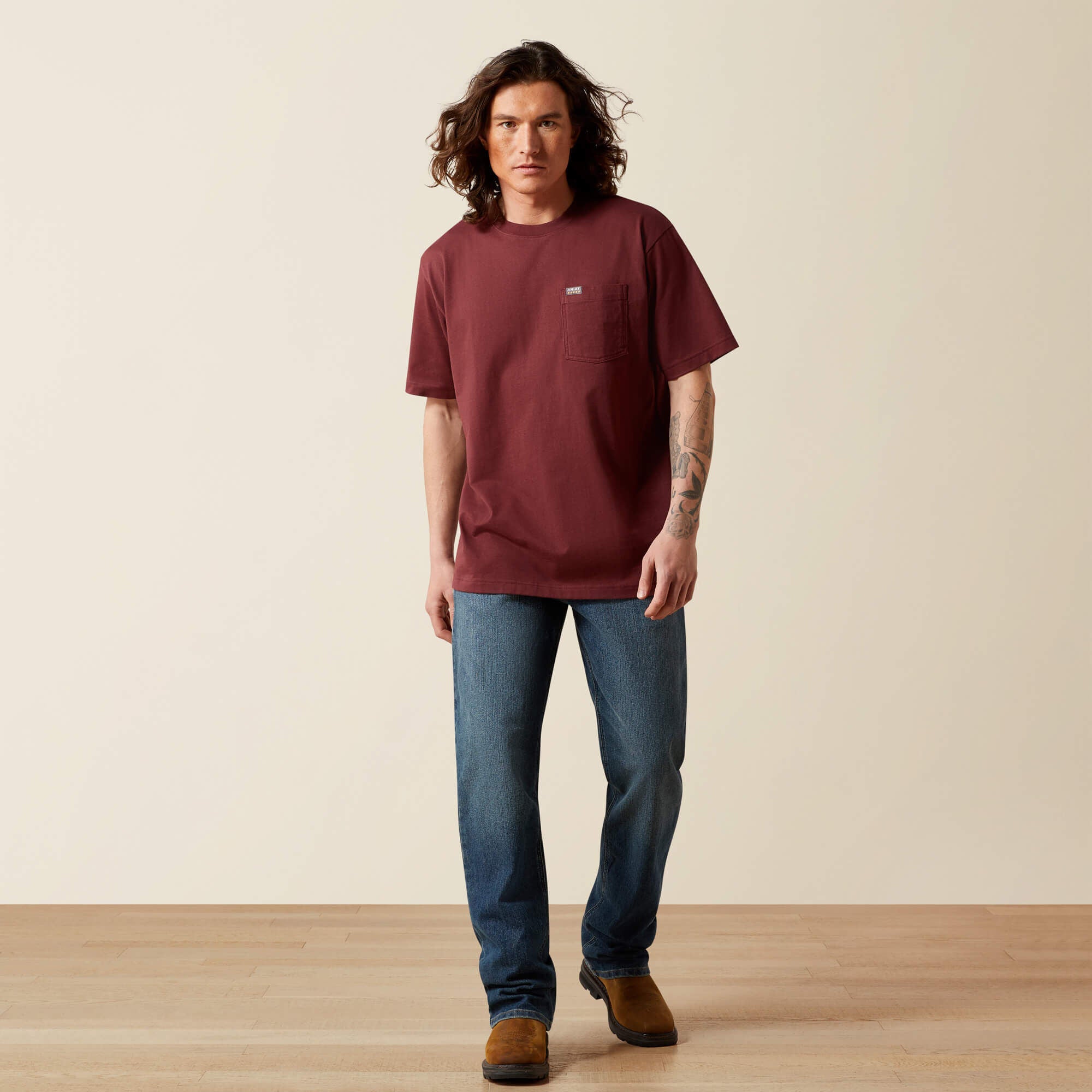 Ariat Rebar Cotton Strong Standard Pocket T-Shirt Sale