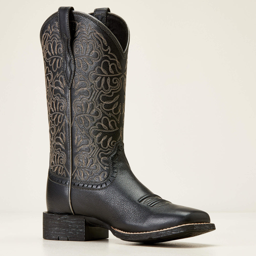 Ariat Round Up Remuda Wide Square Toe Western Boot On Sale