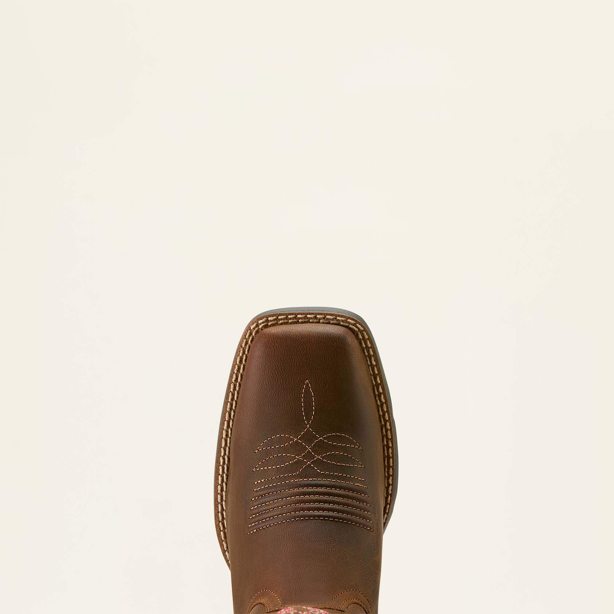 Ariat Round Up StretchFit Wide Square Toe Western Boot For Sale