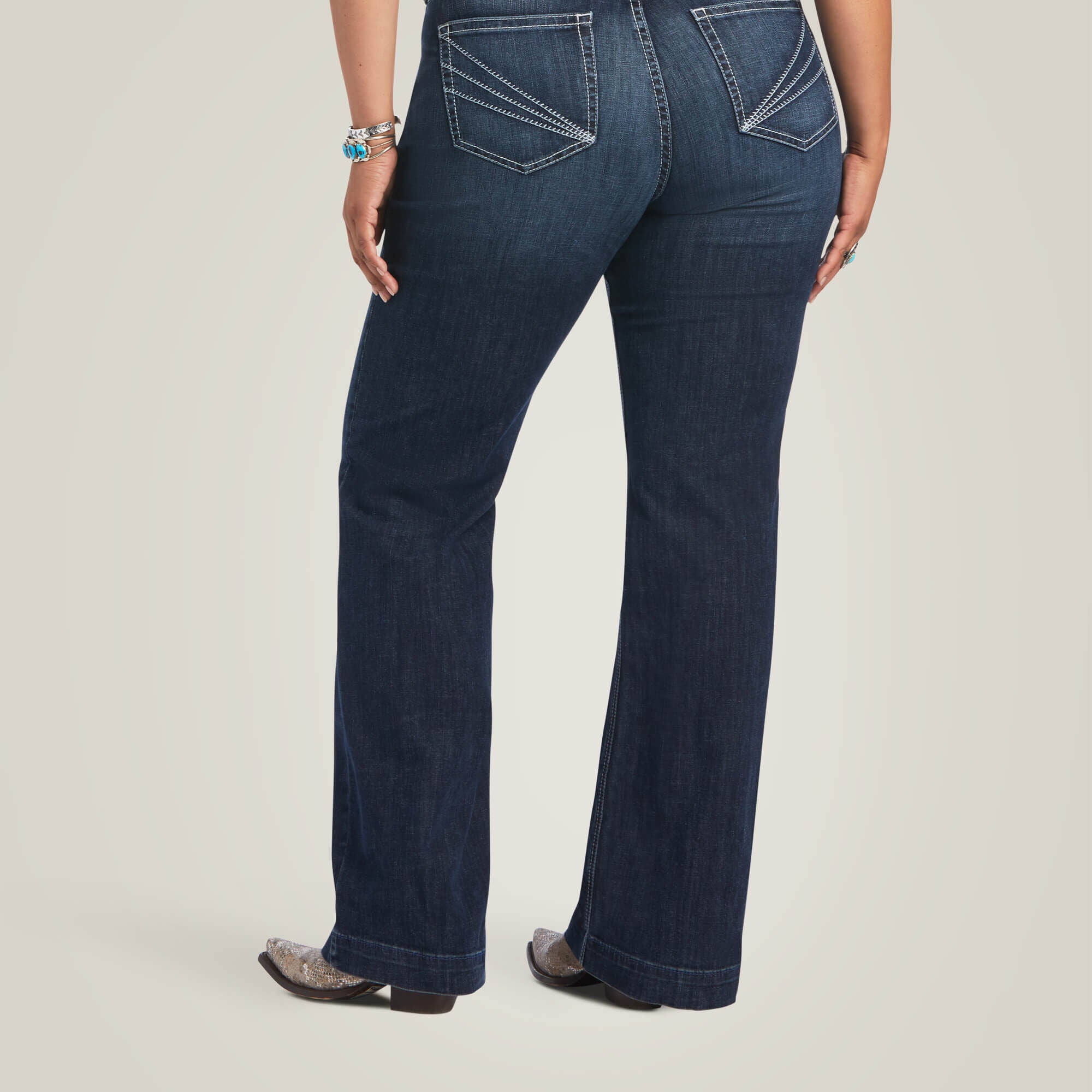 Ariat Trouser Perfect Rise Aisha Wide Leg Jean Sale