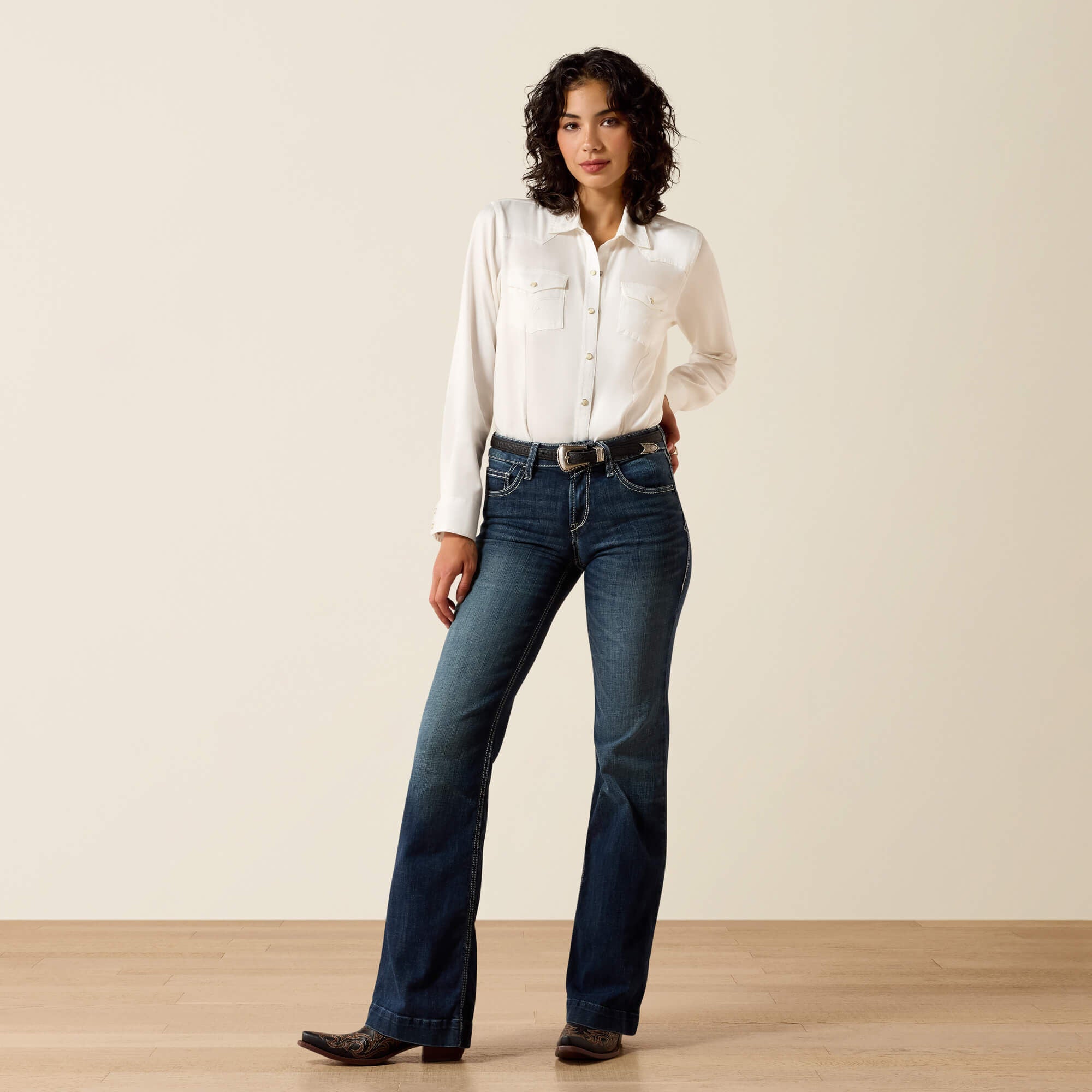 Ariat Trouser Perfect Rise Aisha Wide Leg Jean Sale