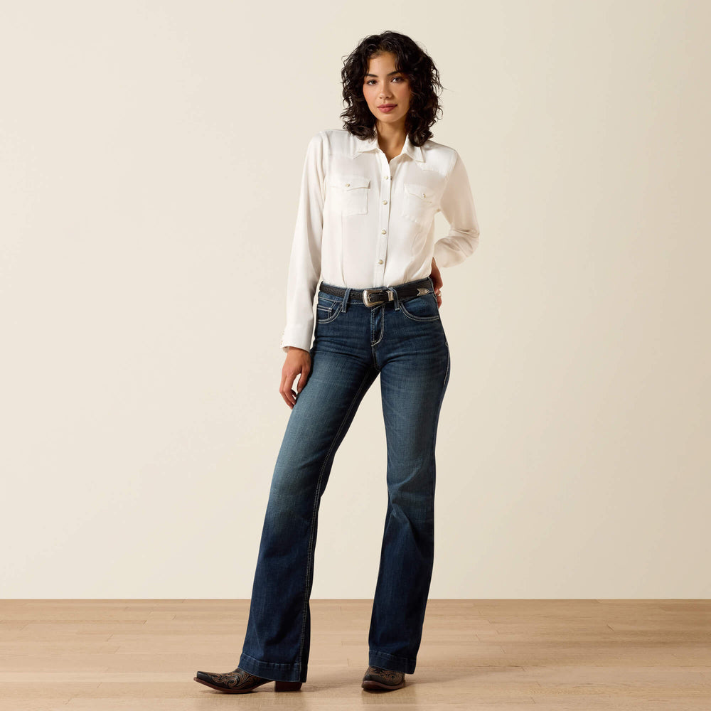 Ariat Trouser Perfect Rise Aisha Wide Leg Jean Sale