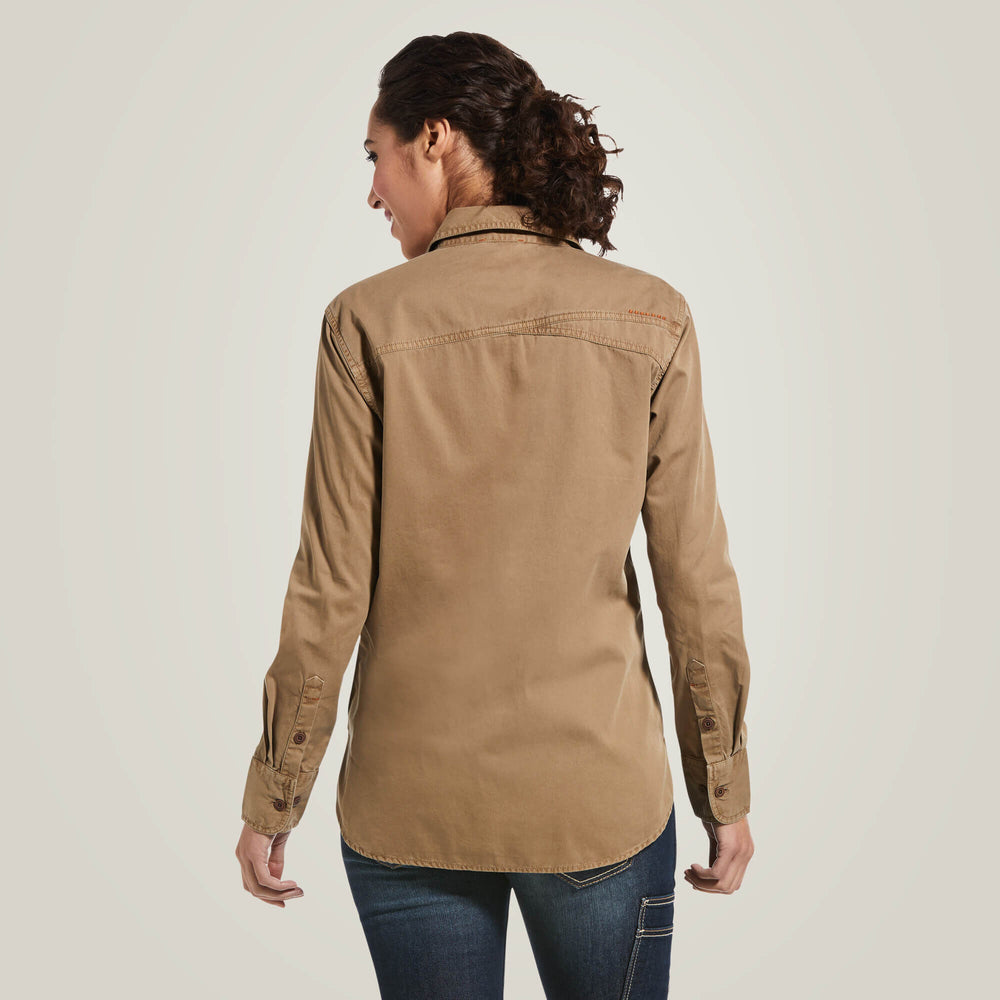 Ariat Rebar Washed Twill Work Shirt On Sale