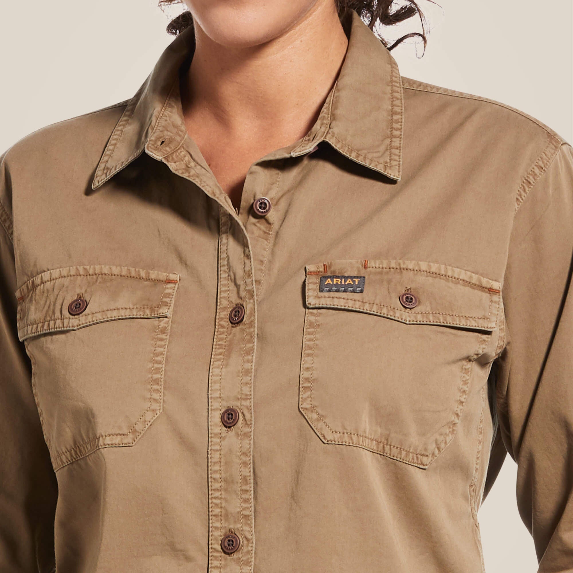 Ariat Rebar Washed Twill Work Shirt On Sale