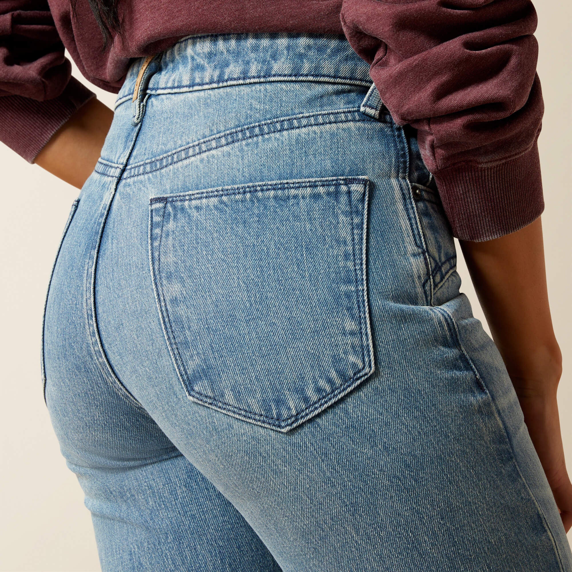 Ariat Ultra High Rise Cheyenne Yoke Tomboy Straight Leg Jean On Sale