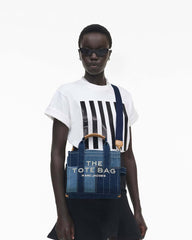 Marc Jacobs The Denim Small Tote Bag Blue Denim