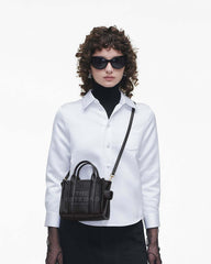 Marc Jacobs The Leather Crossbody Tote Bag Black