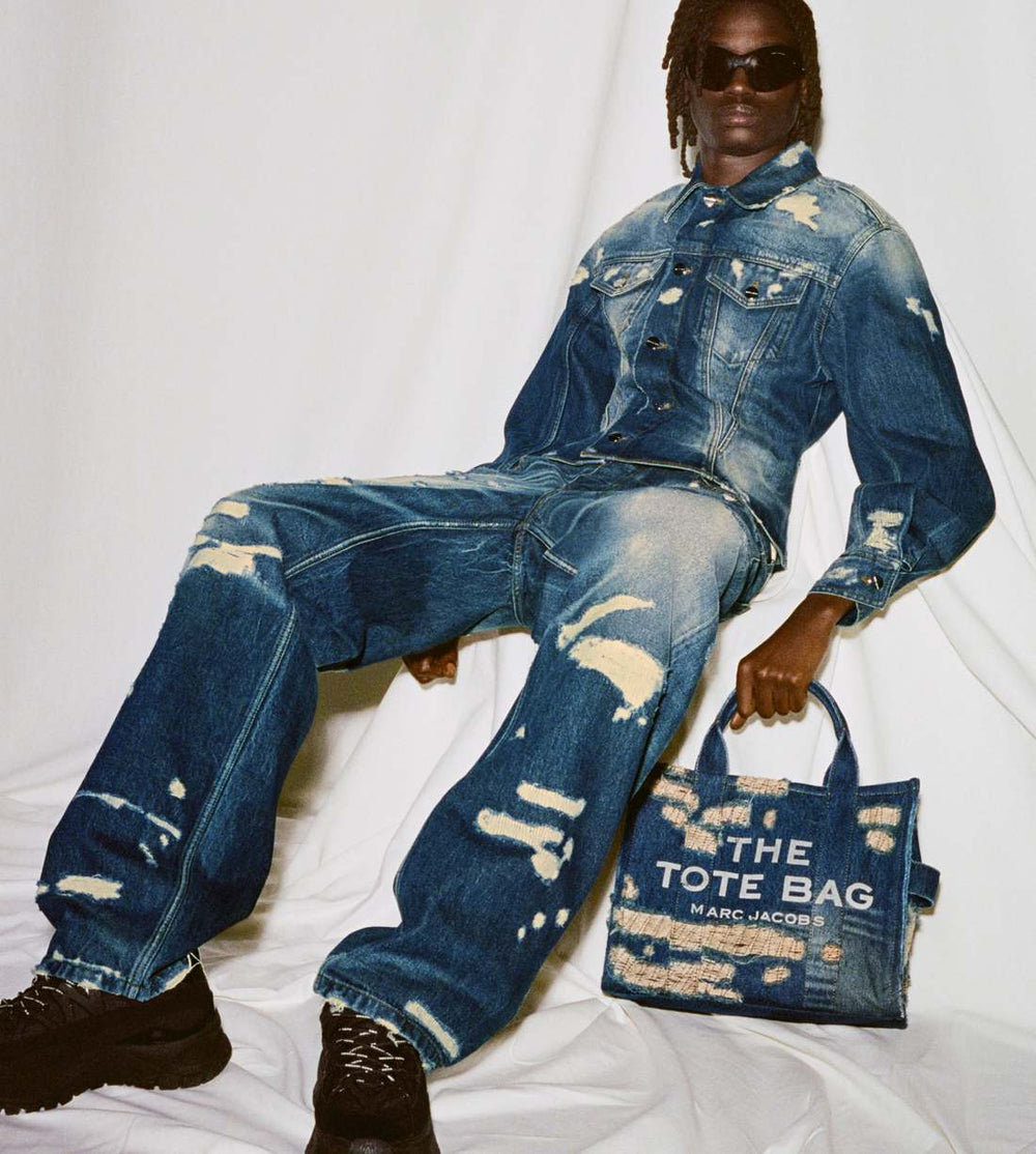 Marc Jacobs The Rip And Repair Straight Jean Punk Indigo